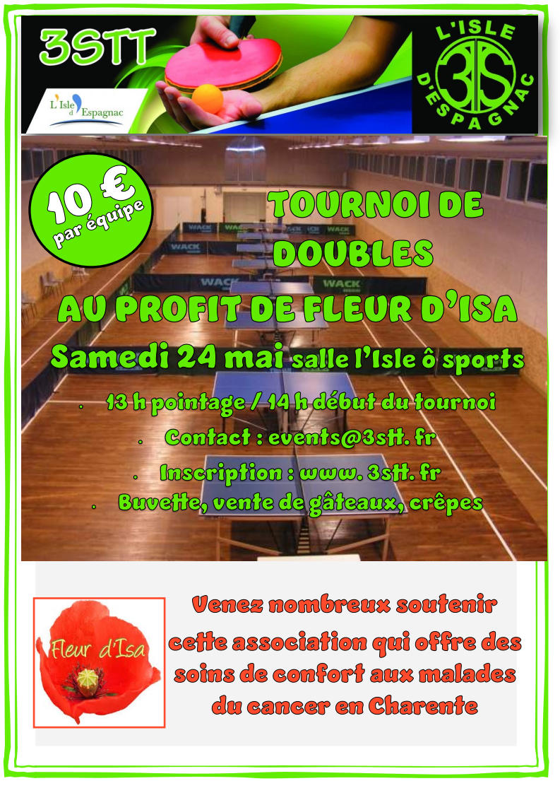 Tournoi Caritatif pour Fleur d’Isa